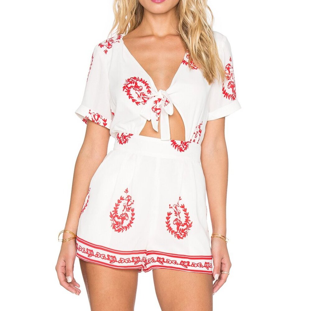 Tularosa Medallion Print Rowley Romper Sz S